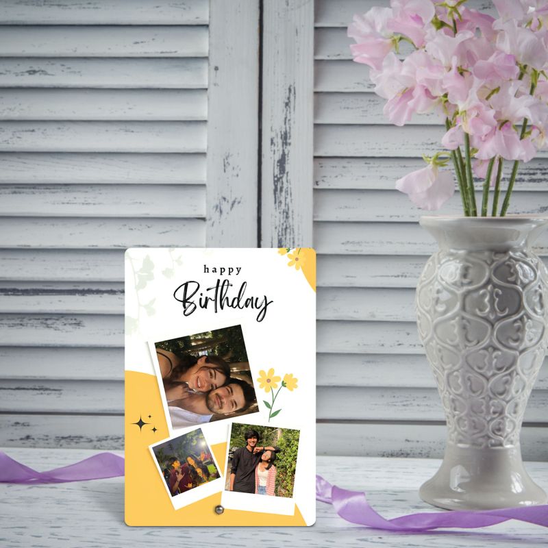 Personalized Photo Frame Birthday Gift For Husband Wife, Girlfriend Boyfriend, Bhaiya Bhabhi, Didi & Jiju, Friends Tabletop